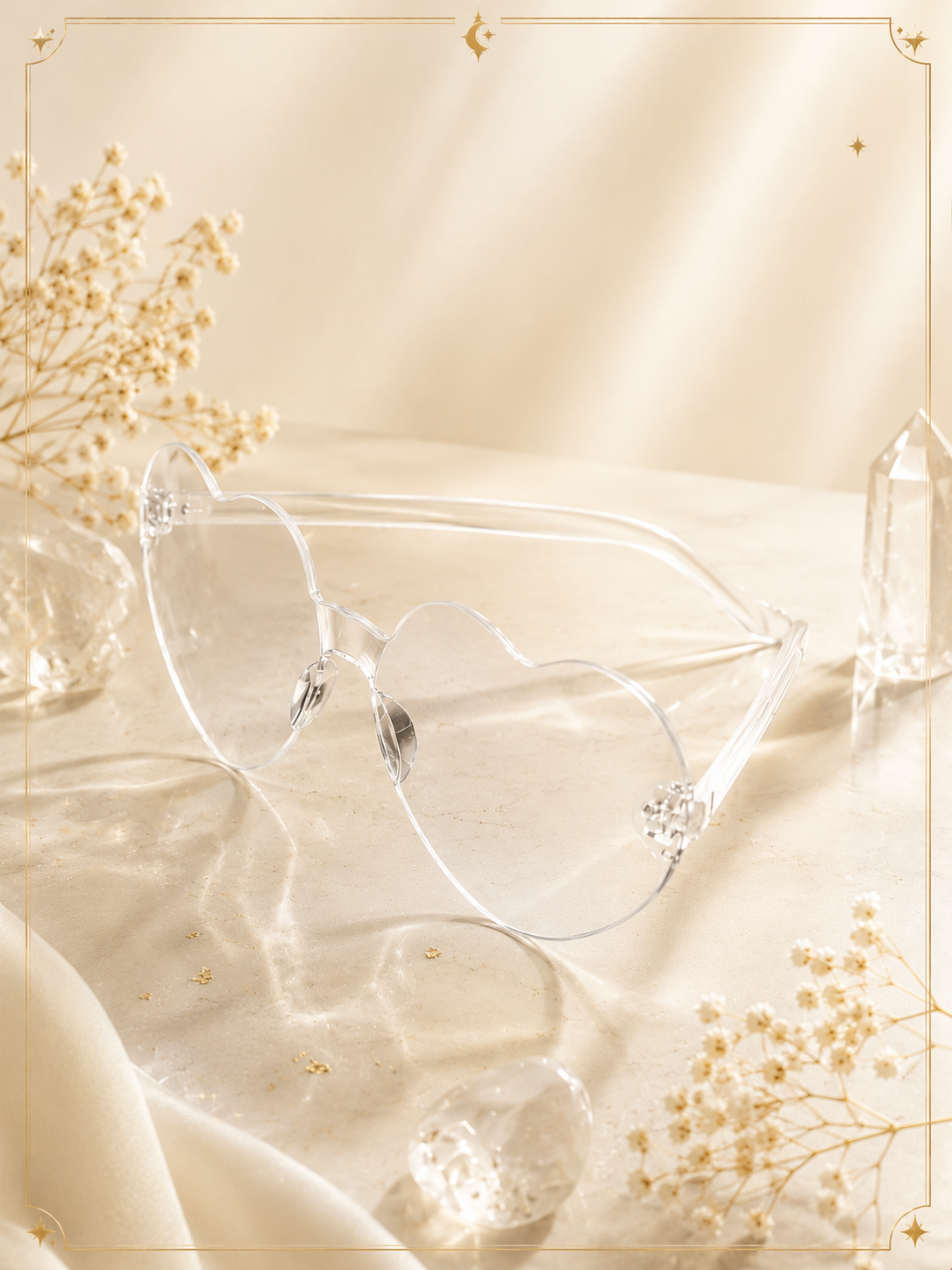 Heart Space Glasses front view